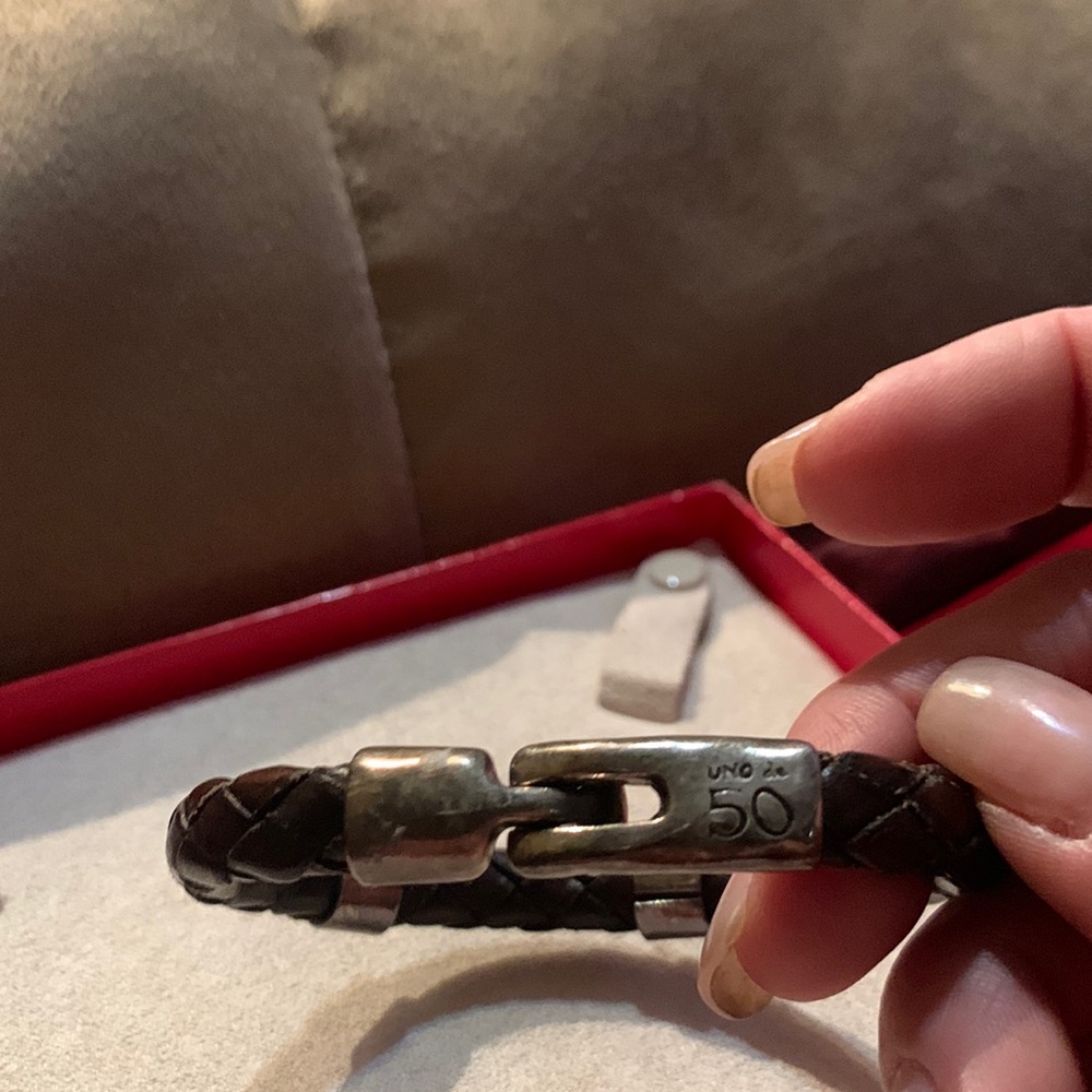 Uno de 50 leather bracelet